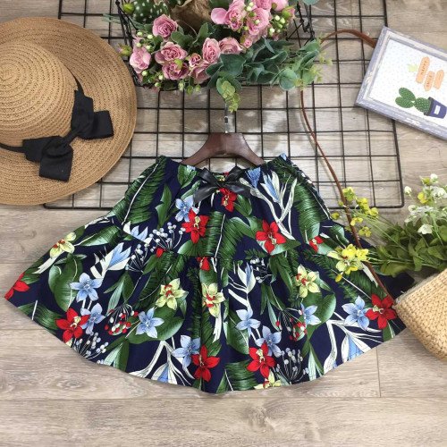 chân váy hoa thô size đại cho bé gái-